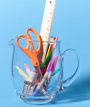 Pitcher as Office Supply Holder