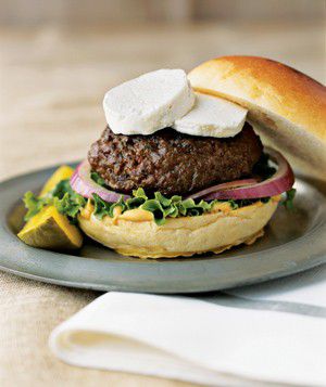 Hamburgers With Goat Cheese