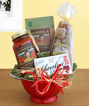 Organic Italian Feast Gift Basket