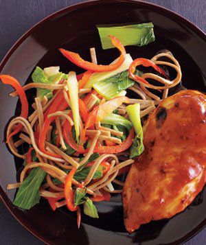 Sweet and Spicy Chicken With Soba Salad 