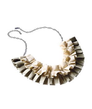 Prismera Design Cotton-and-Satin Necklace