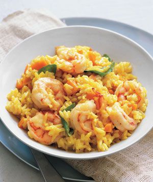 Curried Rice With Shrimp 