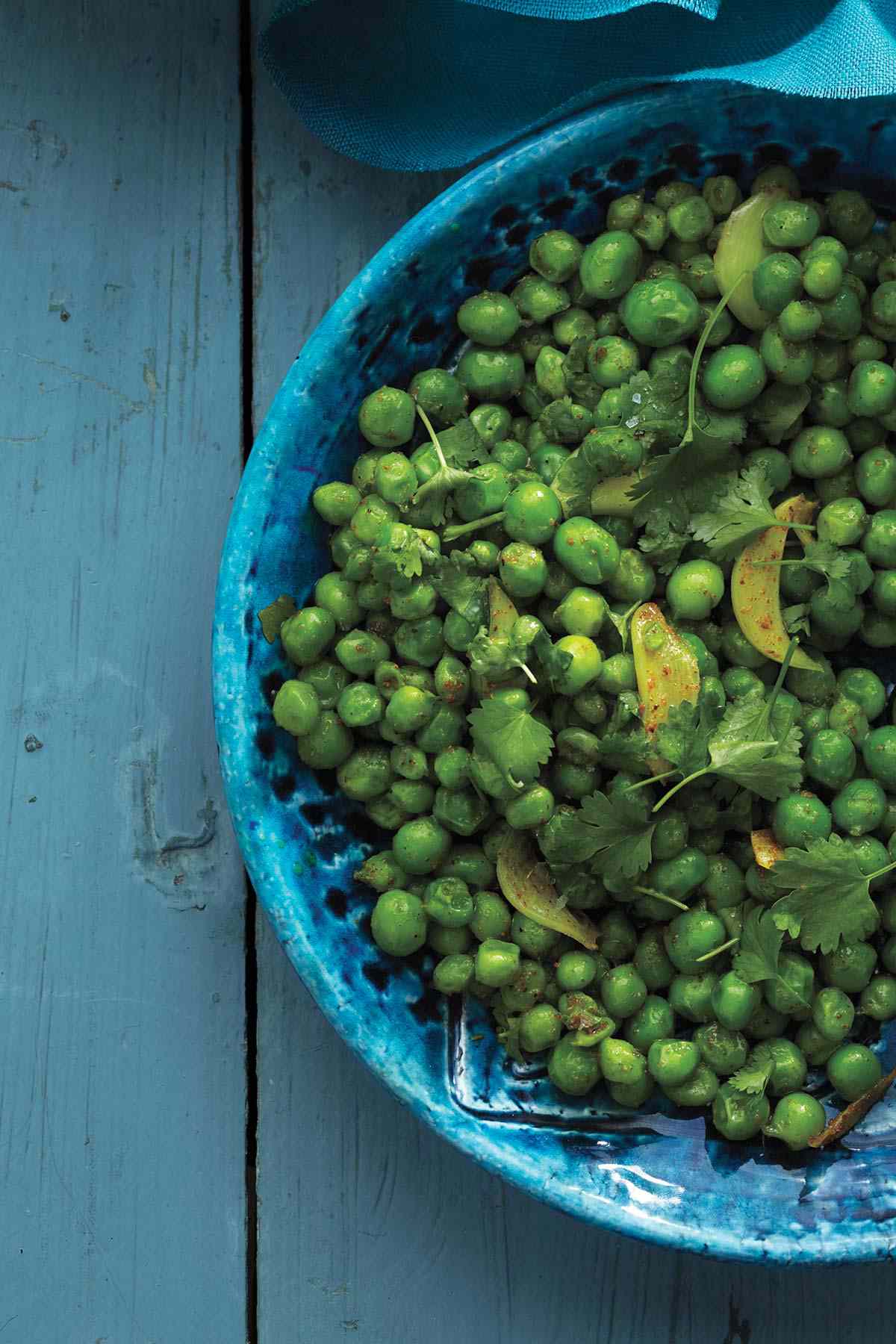 Spiced Peas With Cilantro and Lime
