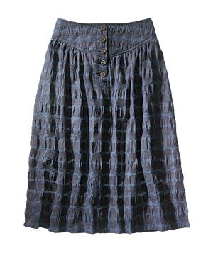 Karen Walker seersucker skirt