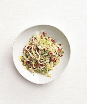 Fettuccine With Sausage and Cabbage 