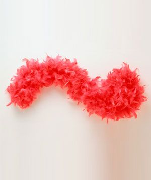 Easy last-minute Halloween costumes, ideas - Pink feather boa