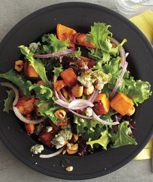 Butternut Squash Salad with Hazelnuts And Blue Cheese