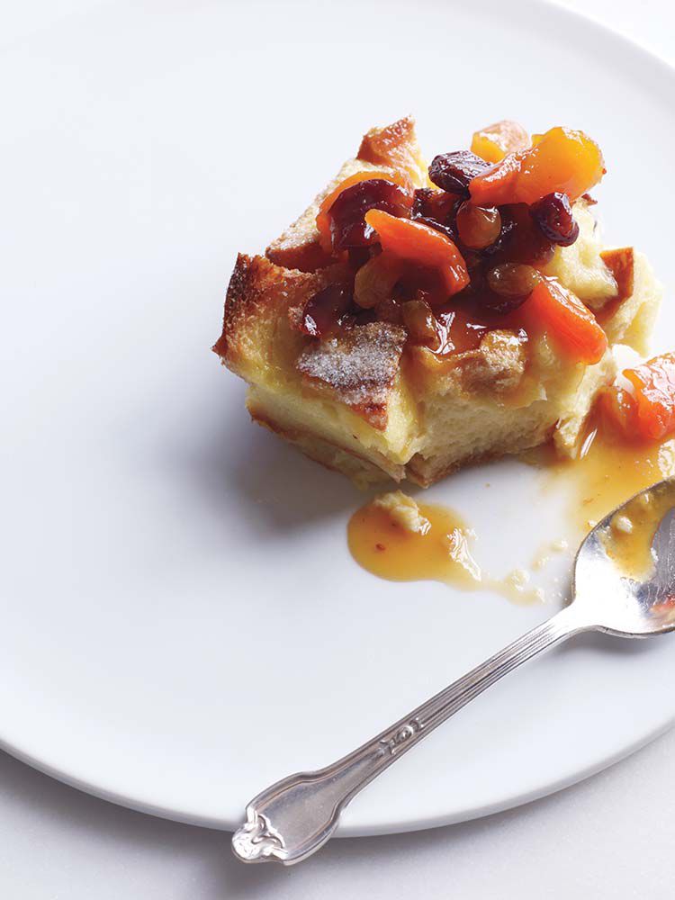 Bread Pudding With Fruit Compote