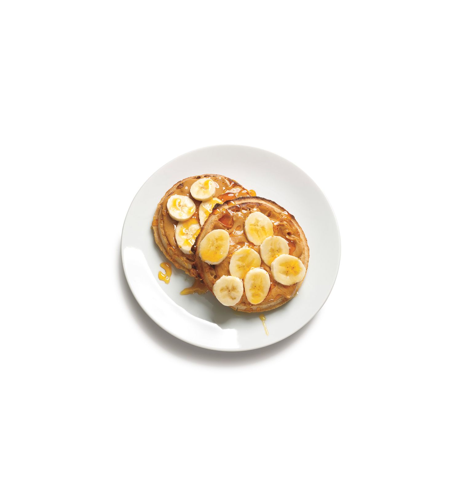 Waffles With Nut Butter and Bananas