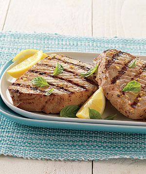 Tuna Steaks with Lemon Vinaigrette 