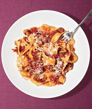 Beef and Mushroom Rag&ugrave; With Pappardelle 