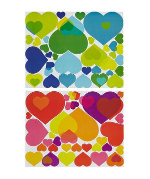 Overlapping Heart Decals