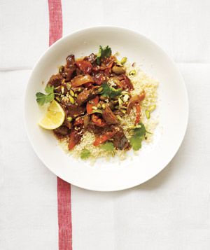 Slow-Cooker Lamb, Apricot, and Olive Tagine