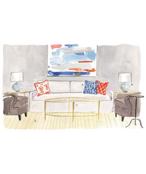 Illustration: living room