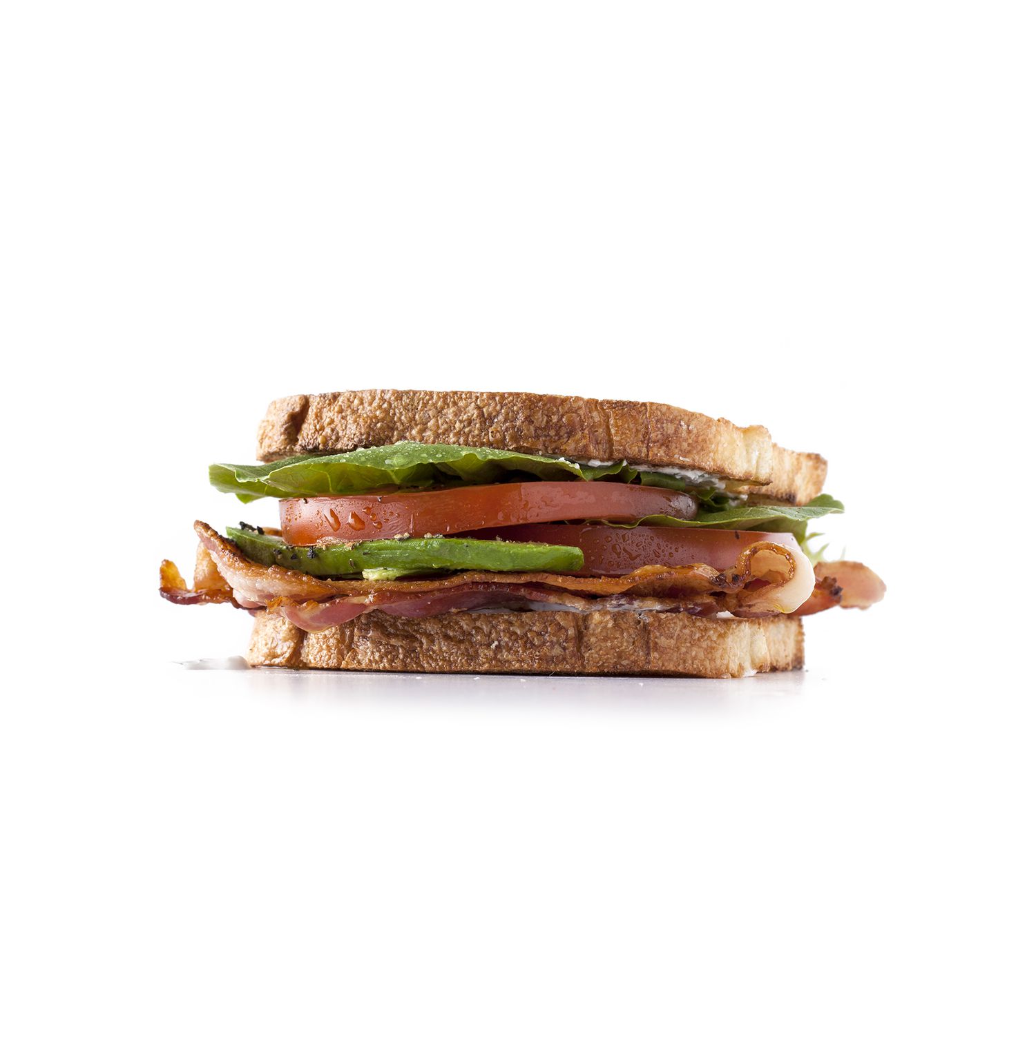 Tomato, Bacon, and Garlic Mayo Sandwich
