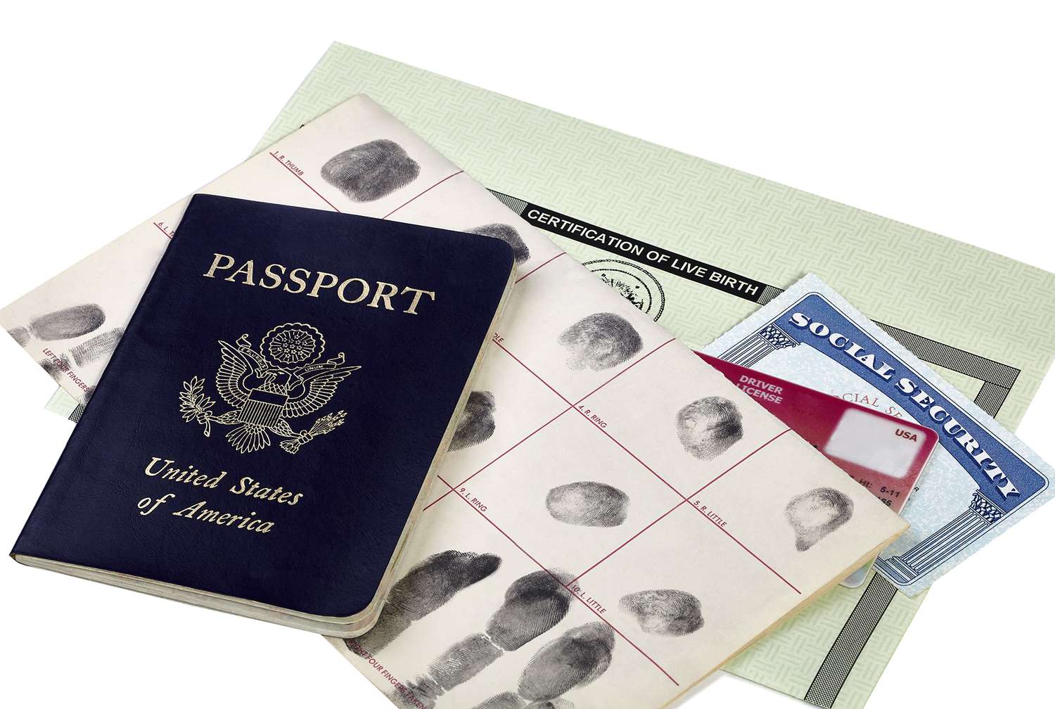 Passport, birth certificate