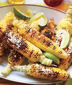 Grilled Corn With Cheese and Lime