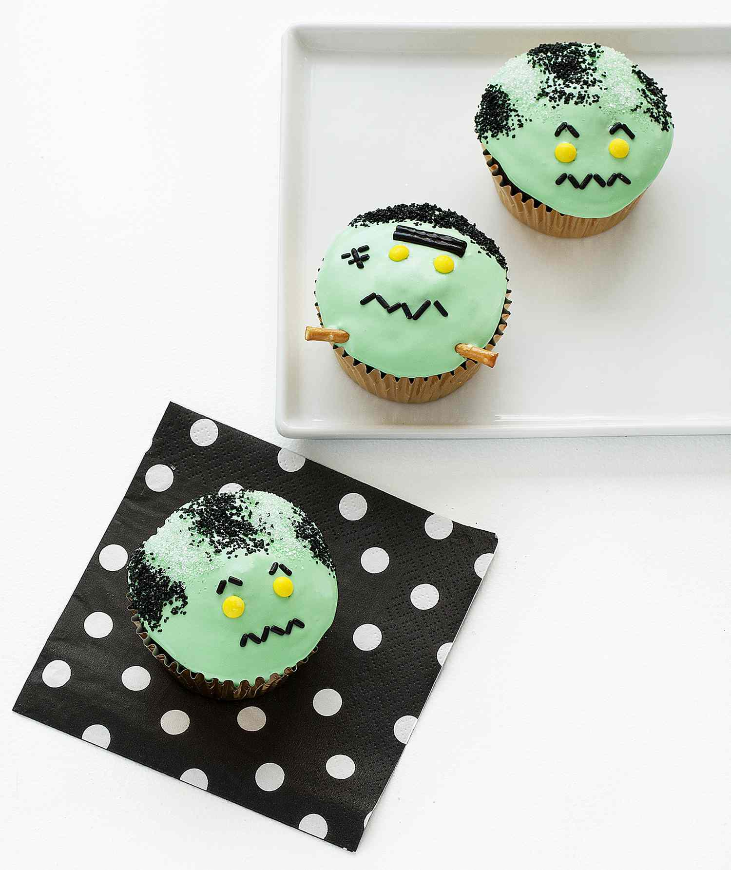 Bride of Frankenstein's Monster Cupcakes