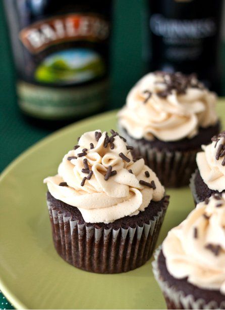 Guinness Cupcakes With Bailey&rsquo;s Buttercream