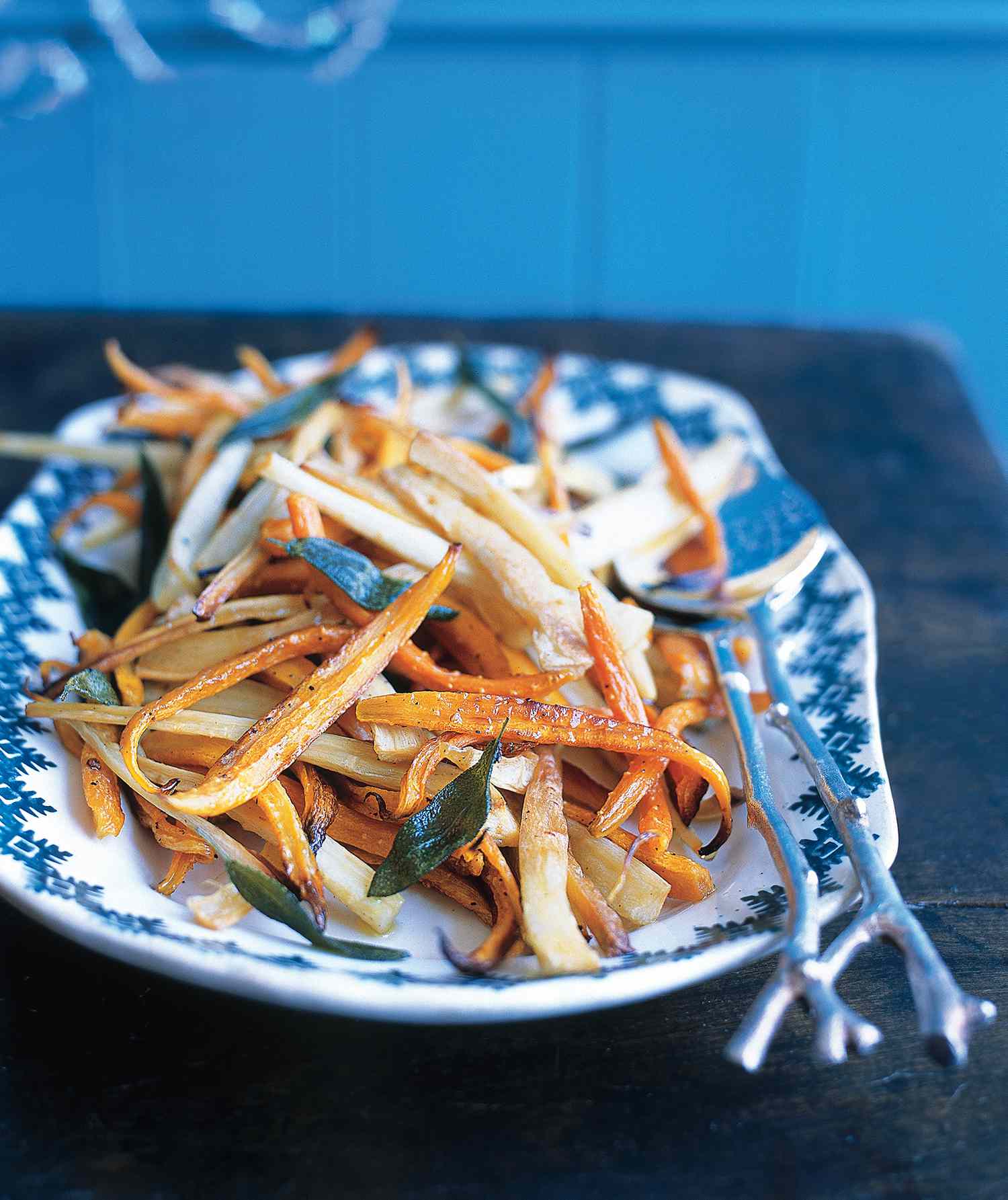 Roasted Parsnips and Carrots With Sage