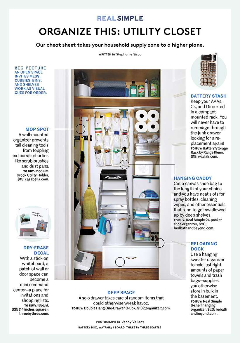 This Is The Best Way To Organize Your Utility Closet