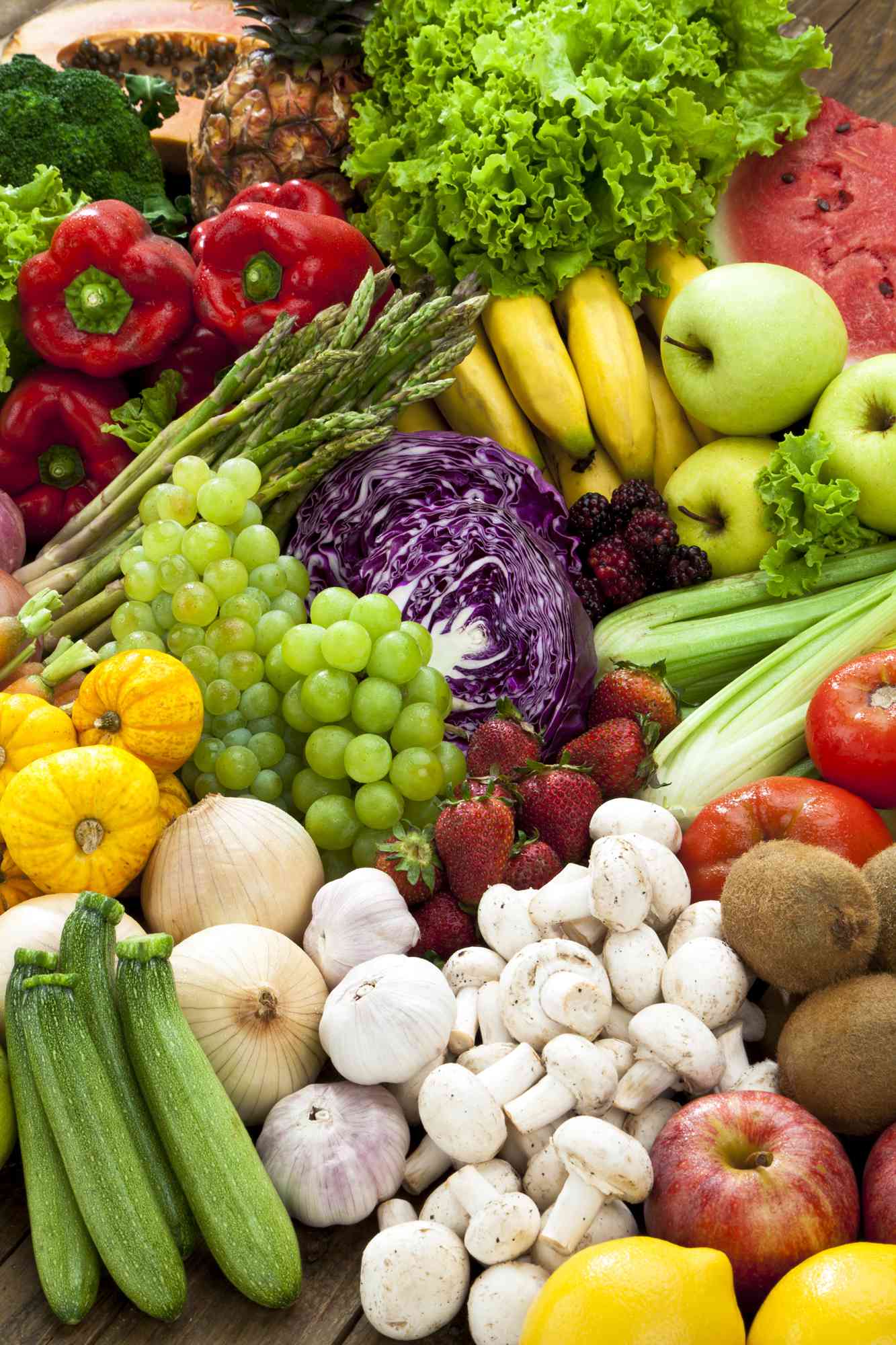 healthy food fruits and vegetables
