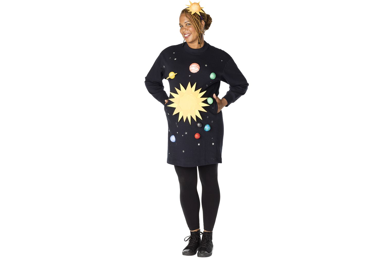 DIY Halloween costumes - Solar System for pregnant woman