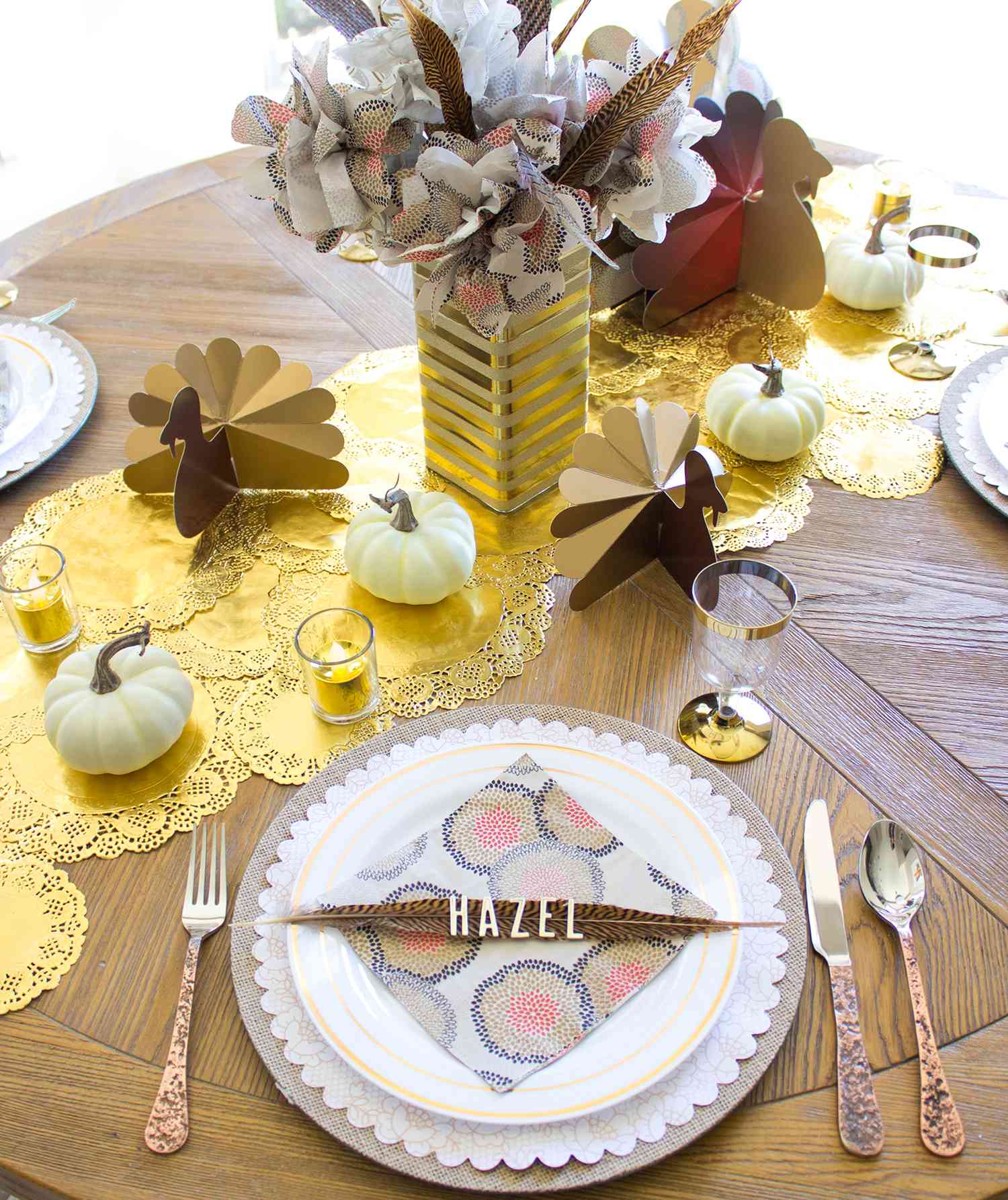 Inexpensive Thanksgiving Table Decor