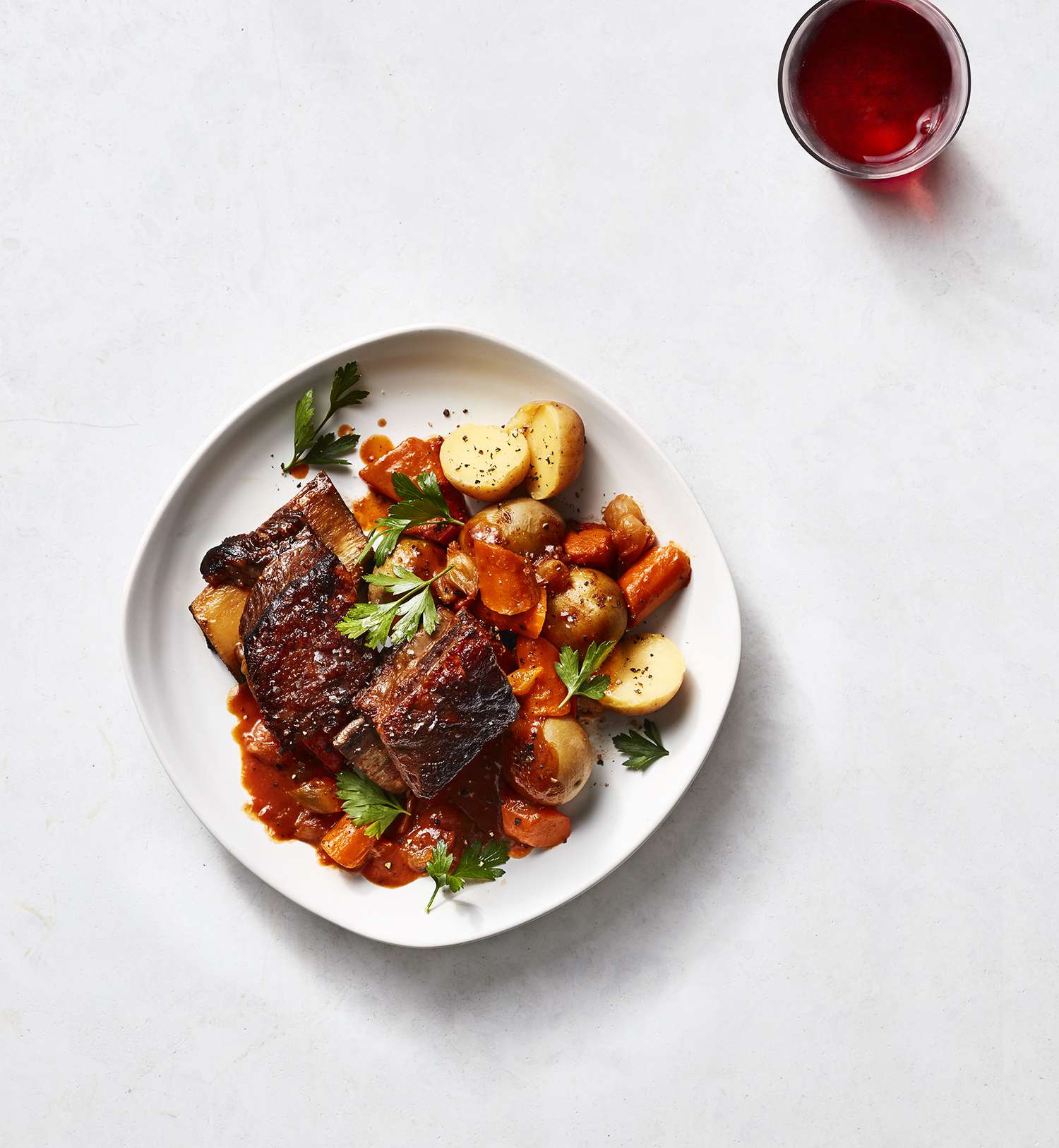 Slow-Cooker Short Ribs With Rosemary Potatoes 