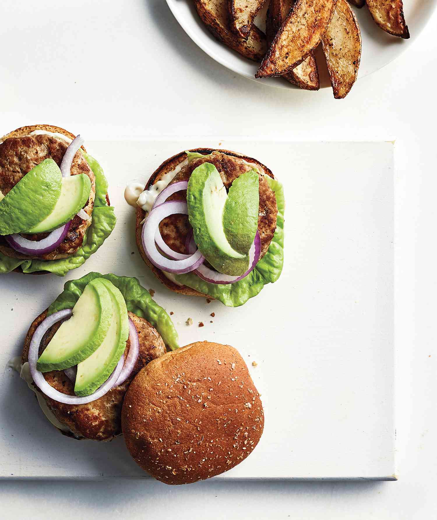 Turkey Burgers With Lime Mayo and Avocado
