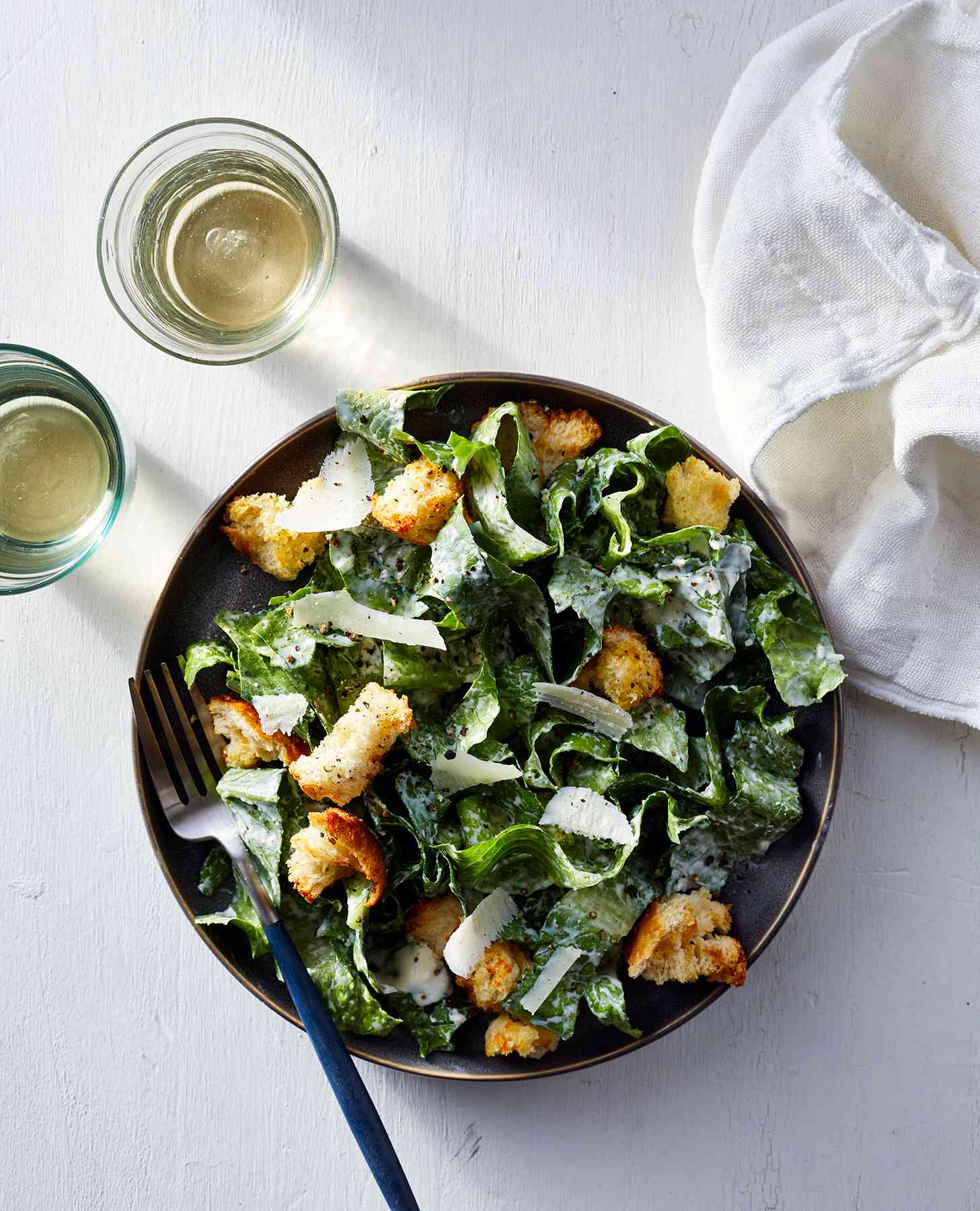 Caesar Salad With Yogurt-Parmesan Dressing