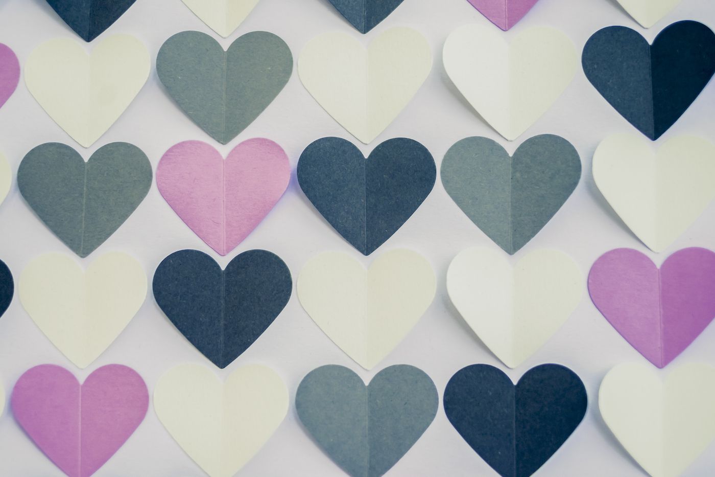 paper hearts background