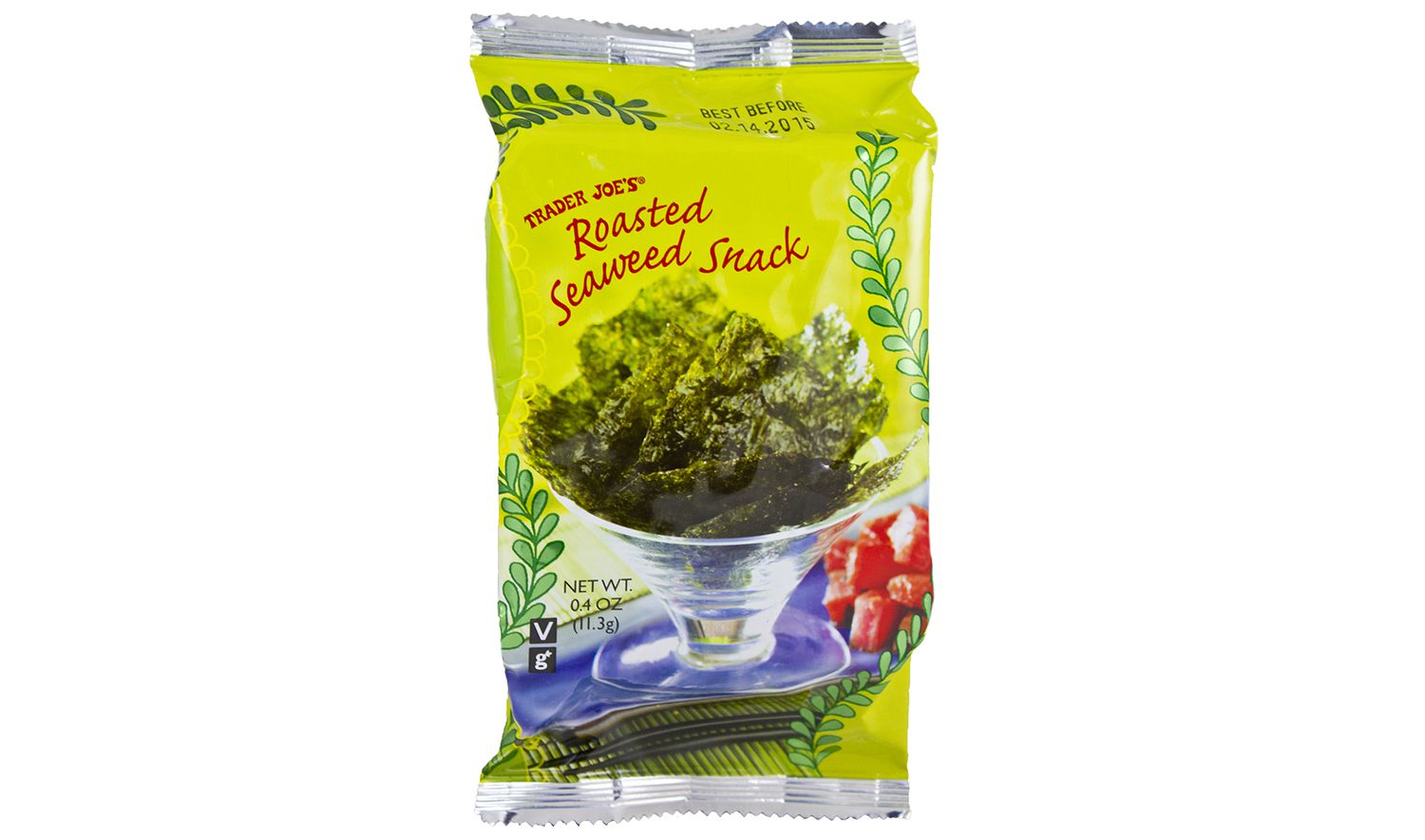Package of Trader Joe’s Roasted Seaweed Snack