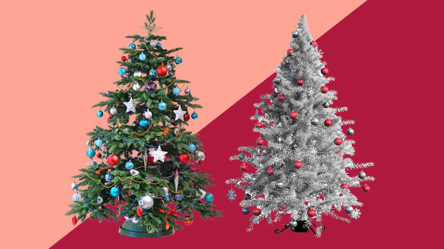 real Christmas tree vs. fake Christmas tree