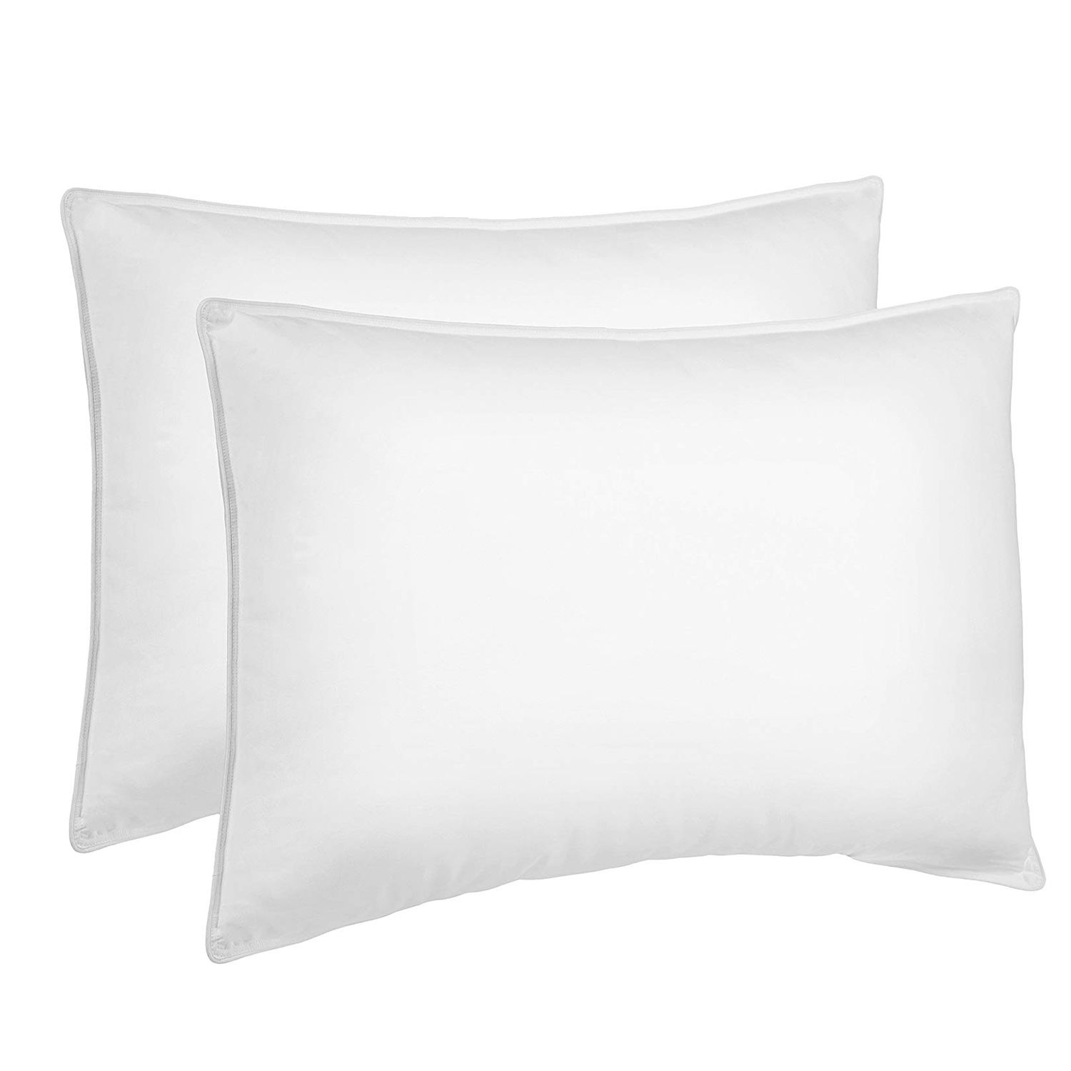 AmazonBasics Down Alternative Bed Pillows Sleepers 2-Pack