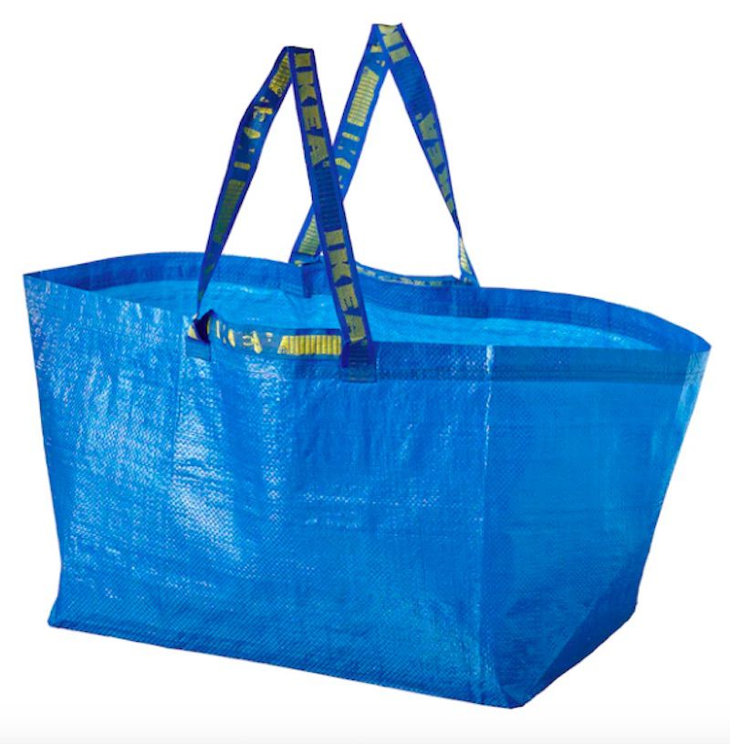 IKEA FRAKTA blue storage bag