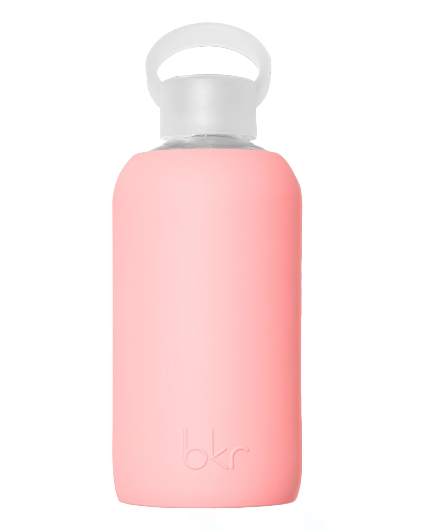 best water bottle, pink bkr glass bottle
