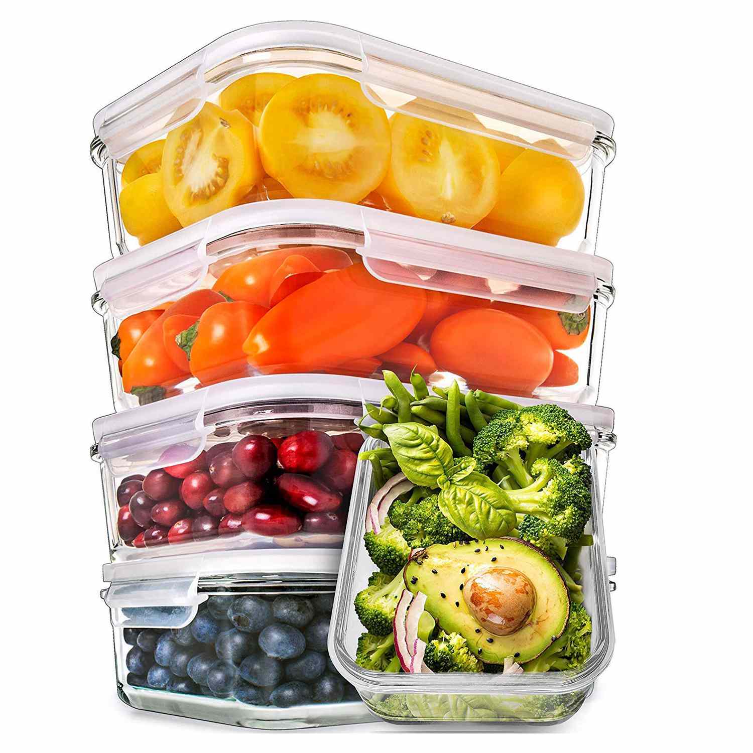 Details about   10 MEAL PREP 2 COMPARTMENT STACKABLE LUNCH FOOD CONTAINERS LID DIET PLAN CLEAR 