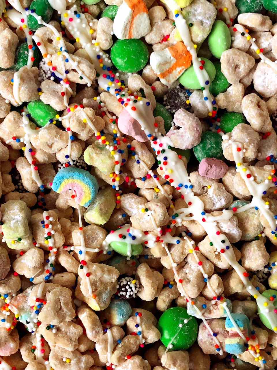 St Patrick's Day Snacks for Kids: Puppy Chow for St. Patrick's Day