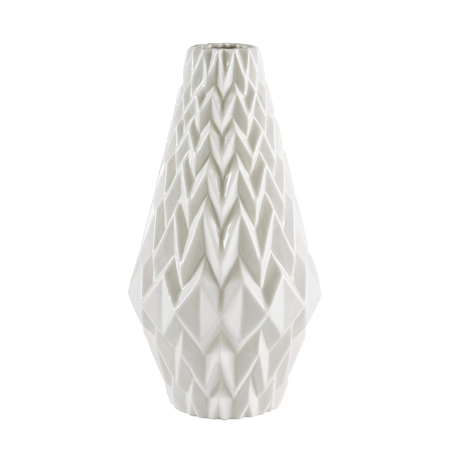 Rivet Modern Geometric Pattern Decorative Stoneware Vase