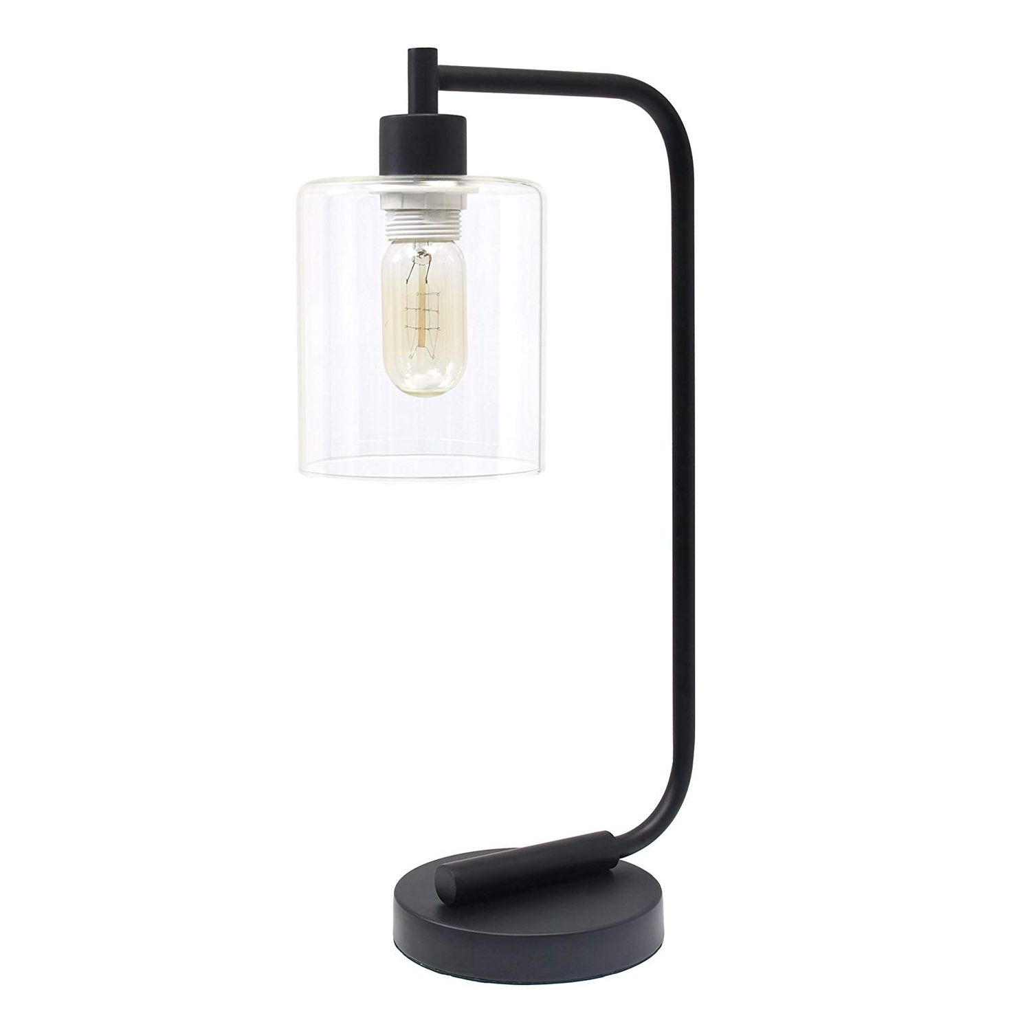 Simple Designs LD1036-BLK, Black Bronson Desk Lamp