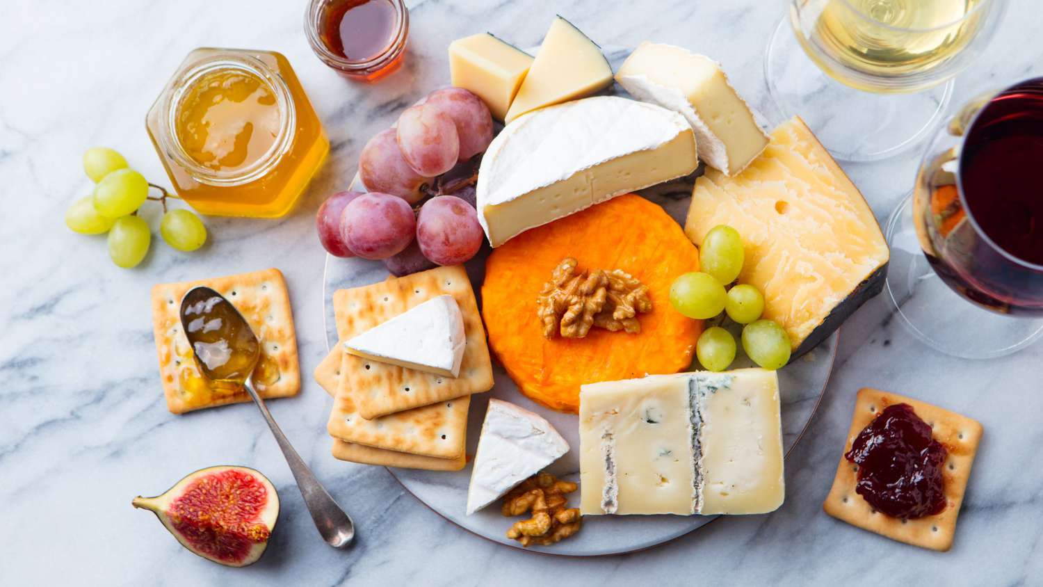 Cheese platter or cheese board ideas, tips, and cheeses - pretty cheese platter