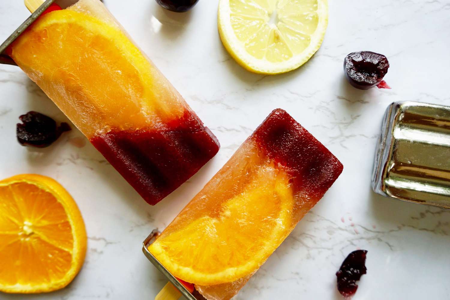 Trust Us, These Boozy Amaretto Sour Ice Pops Taste Even Better Than They Look 