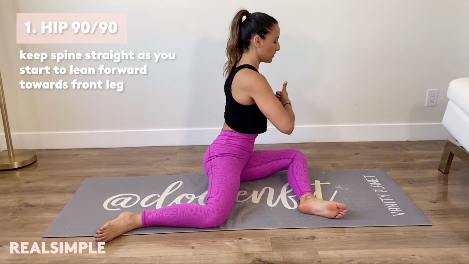 Hip 90/90 Stretch for back pain