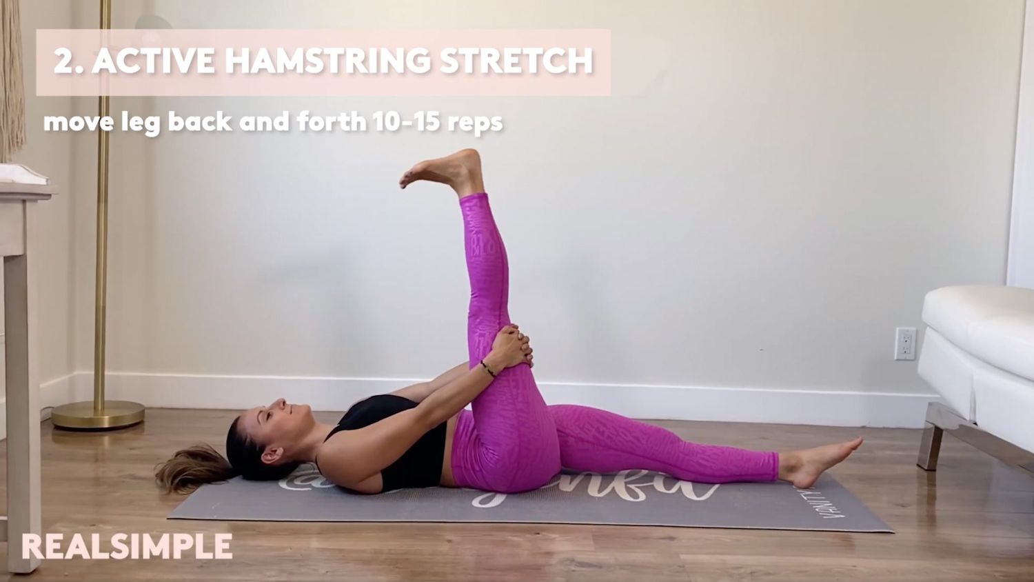 Active Hamstring Stretch for back pain