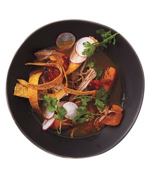 Tortilla Soup With Pork and Squash