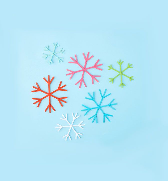 Christmas crafts ideas - Snowflake Stirrers