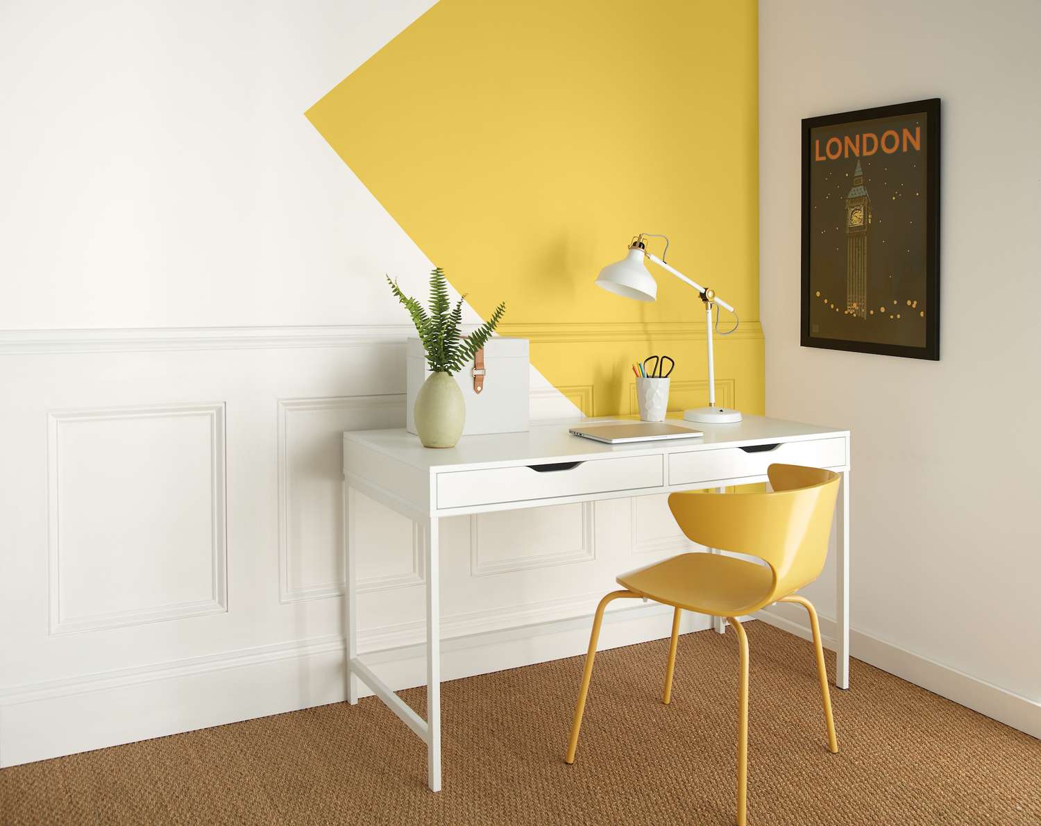 Best Yellow Paints, Radiant Sun by Behr in Office