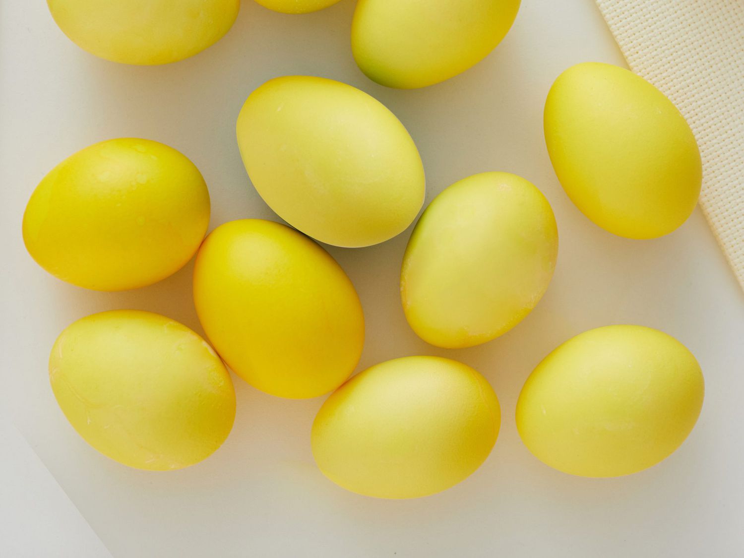 Yellow homemade easter egg dye recipe