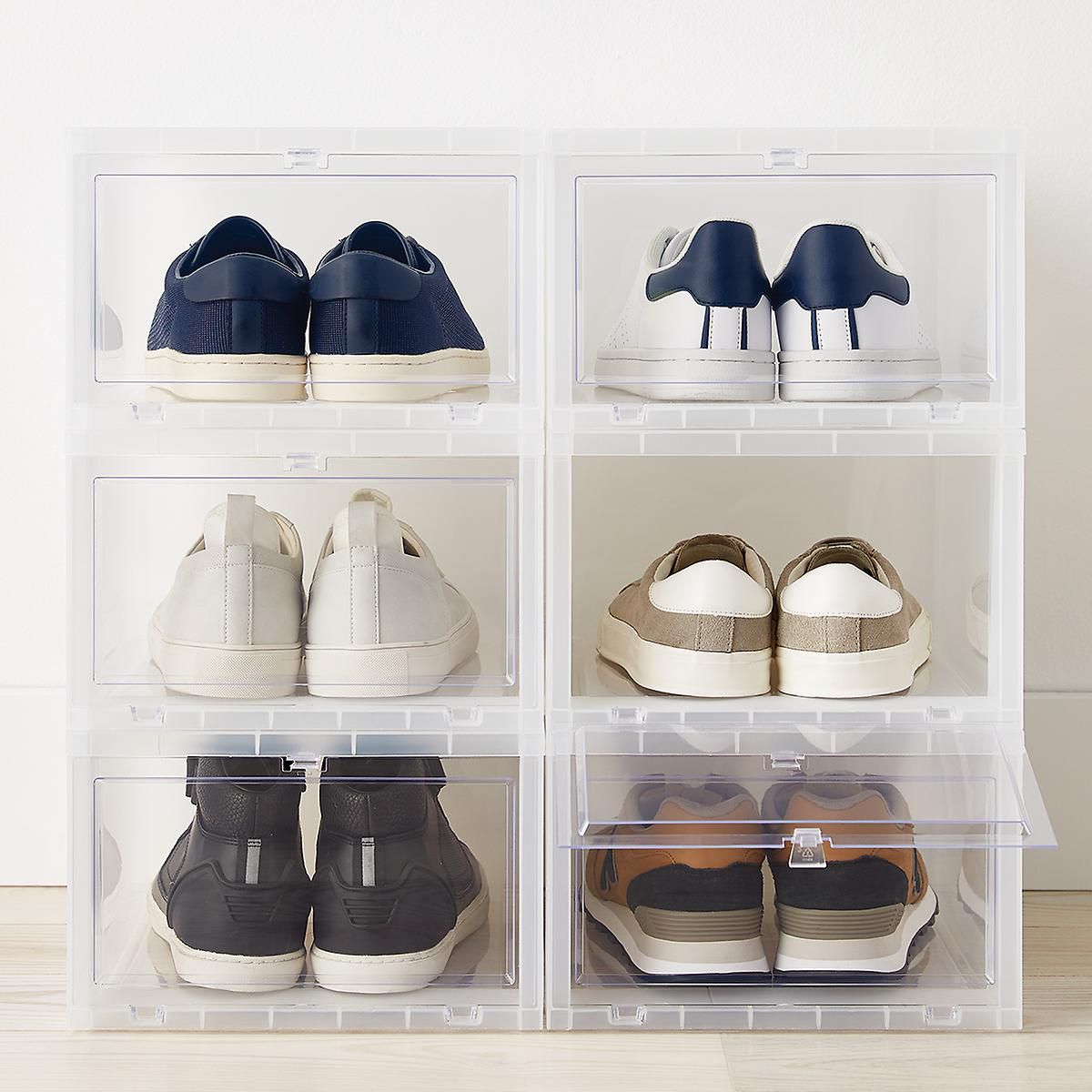 Clear Shoe Storage Bins